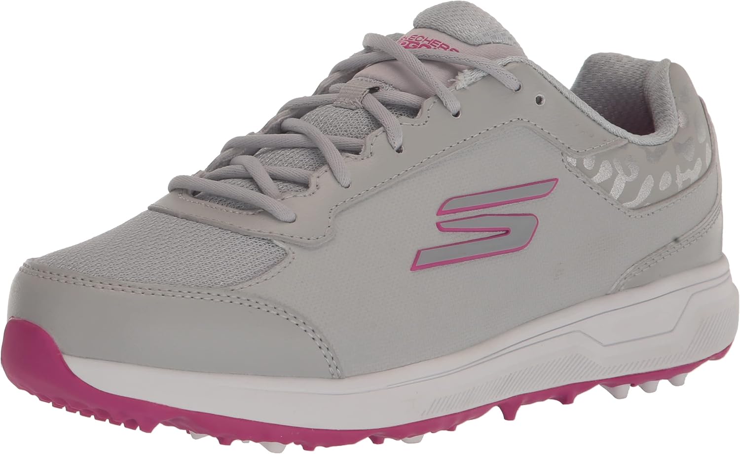 

Мужские гольф-кроссовки Skechers Prime с расслабленной посадкой без шипов, розовый/серый