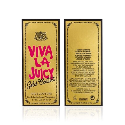 Женская парфюмерная вода Juicy Couture Viva La Juicy Gold Couture Eau De Perfume Spray 50ml — фото 3