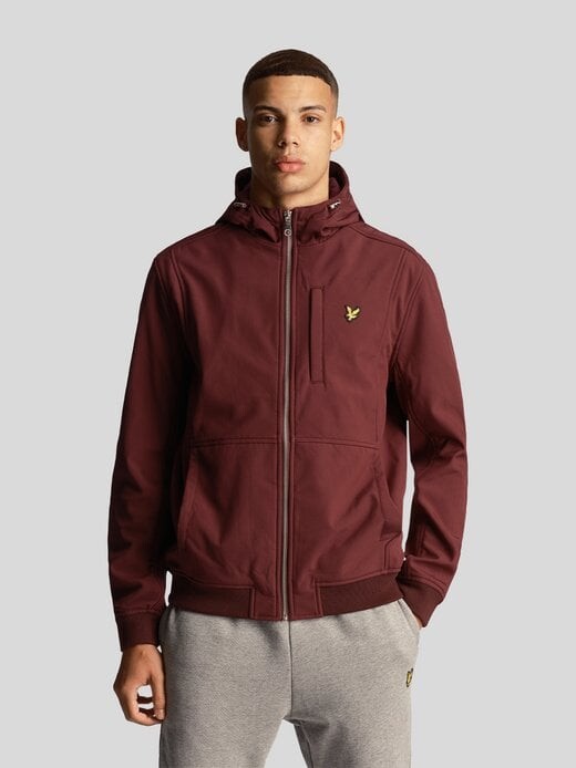 

Куртка из софтшелла Lyle & Scott, бордовый
