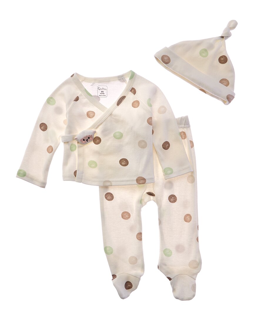 

Комплект из кардигана и шапки Quiltex Lamb (2 предмета), белый