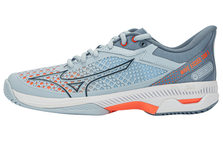 

Mizuno Волновые амортизирующие противоскользящие износостойкие дышащие низкие теннисные туфли женские синие оранжевые