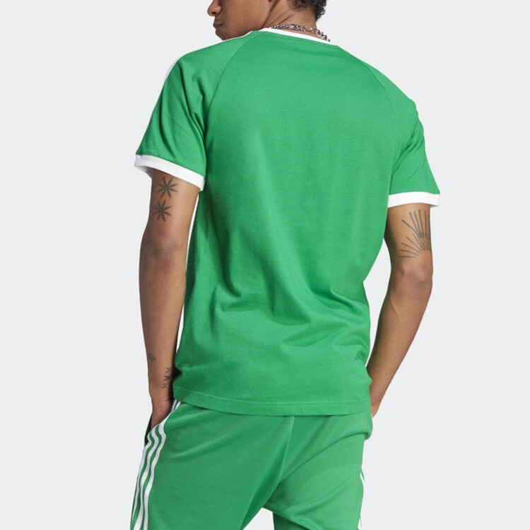 Футболка Shamrock Retro Stripes мужская зеленая Adidas Originals, зеленый