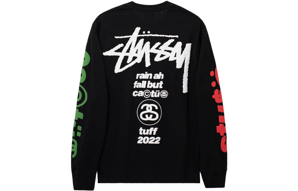 Футболка x cactus plant flea market sport long-sleeve tee 'black' Stussy, черный — фото 2