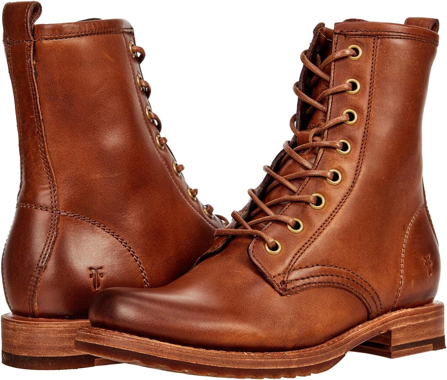 

Ботинки Frye Veronica Combat, цвет Caramel Antique Pull Up