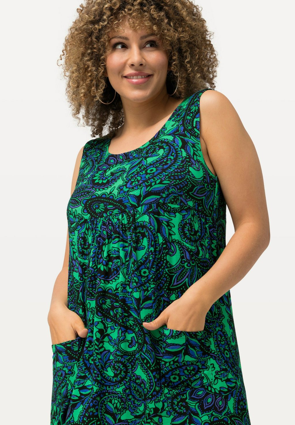 

Дневное платье PAISLEY SLEEVELESS Ulla Popken, бирюзовый