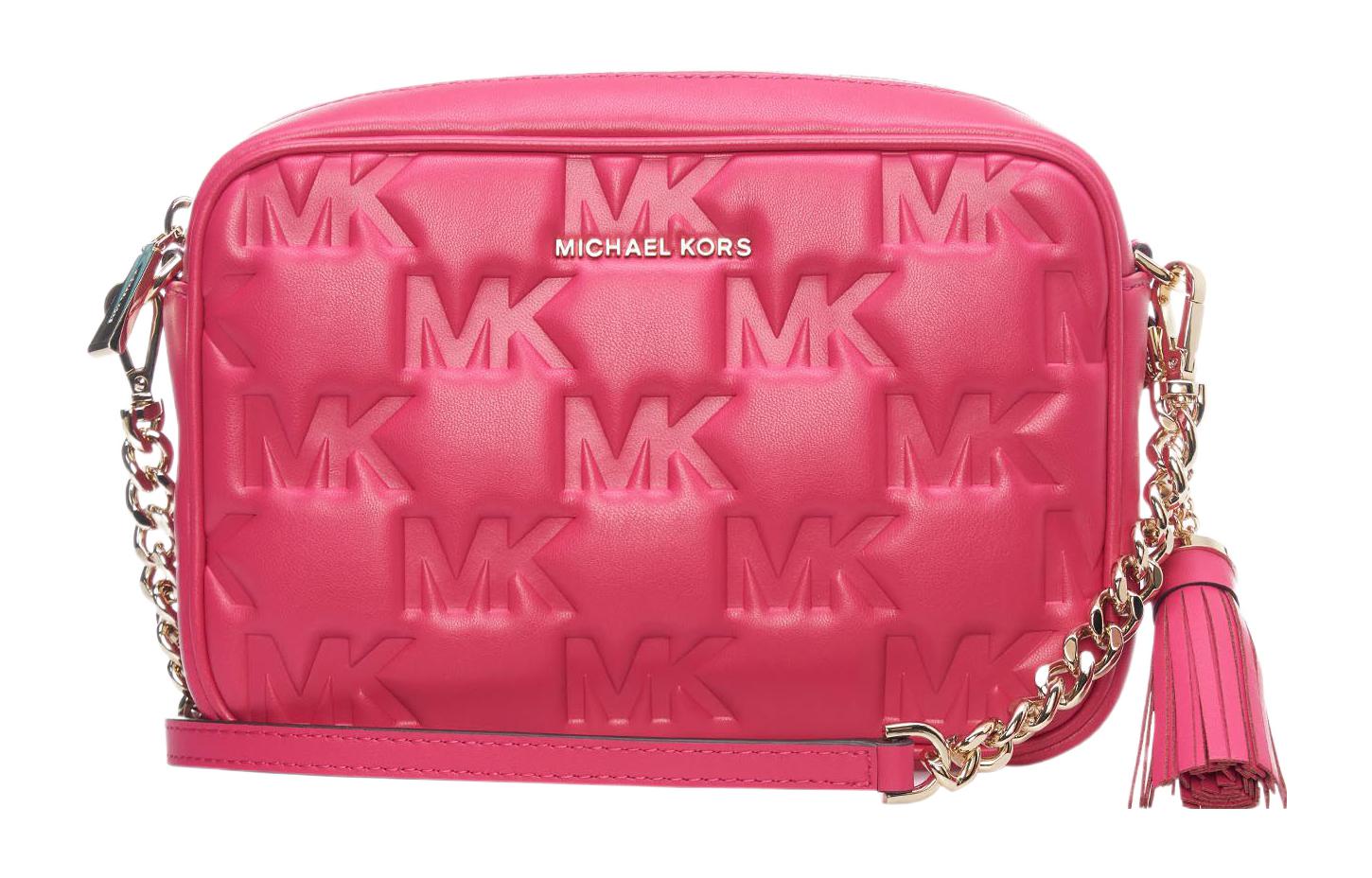 

MICHAEL KORS Кожаная сумка через плечо женская розовая