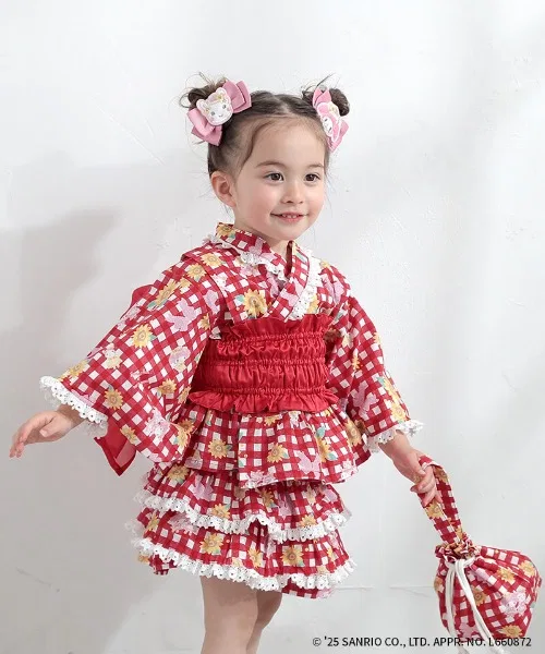 Детский комплект одежды для лета My Melody 4 предмета красный
