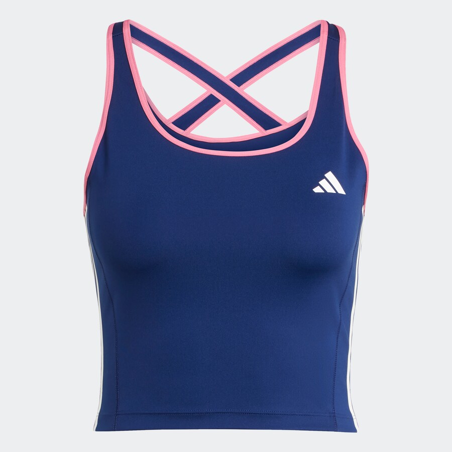 

Спортивный топ ADIDAS PERFORMANCE Hyperglam, темно-синий