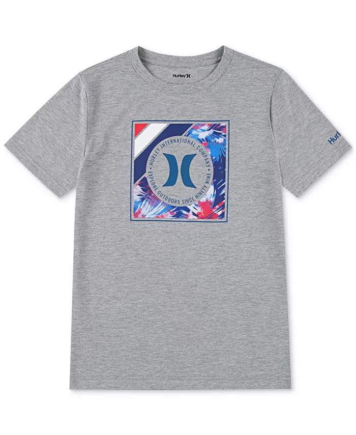 

Футболка Big Boy с принтом Illuminate Logo Hurley, серый