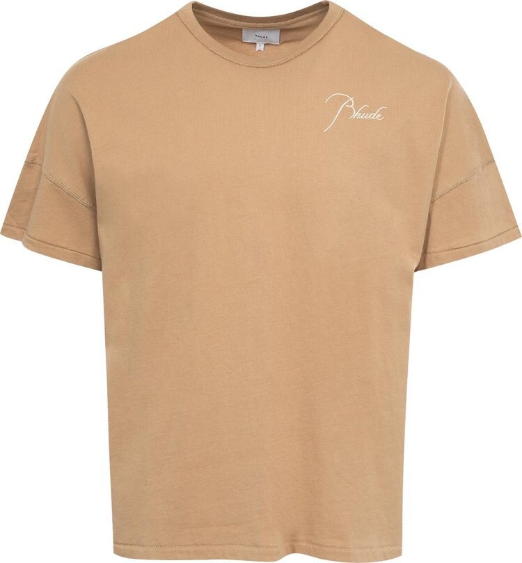 

Футболка Rhude Reverse 'Vintage Tan', загар