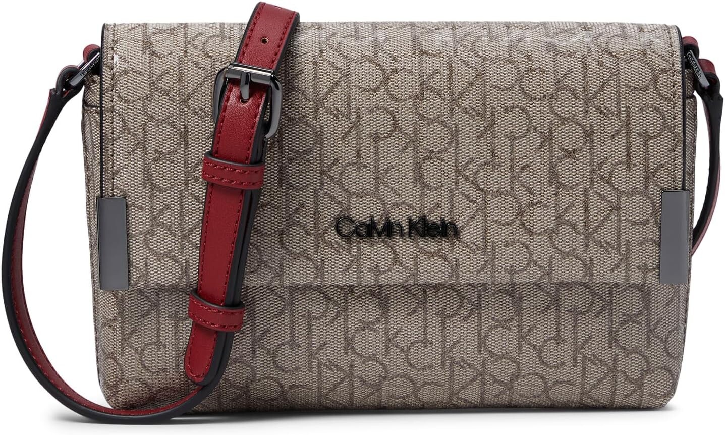 

Сумка кросс-боди Calvin Klein Key Item Crossbody, цвет Mini Textured Almond/Taupe/Ruby