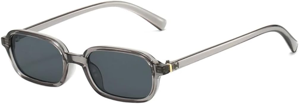 

Солнцезащитные очки для мужчин и женщин - защита UV400 - маленькая оправа, прозрачные цветные линзы, для занятий спортом на открытом воздухе и вождения DSVIGF, Grey Grey