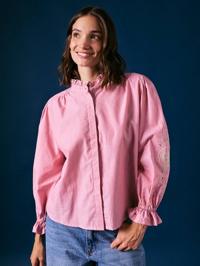 

Рубашка Carla с рюшами Cape Cove, Pink/White