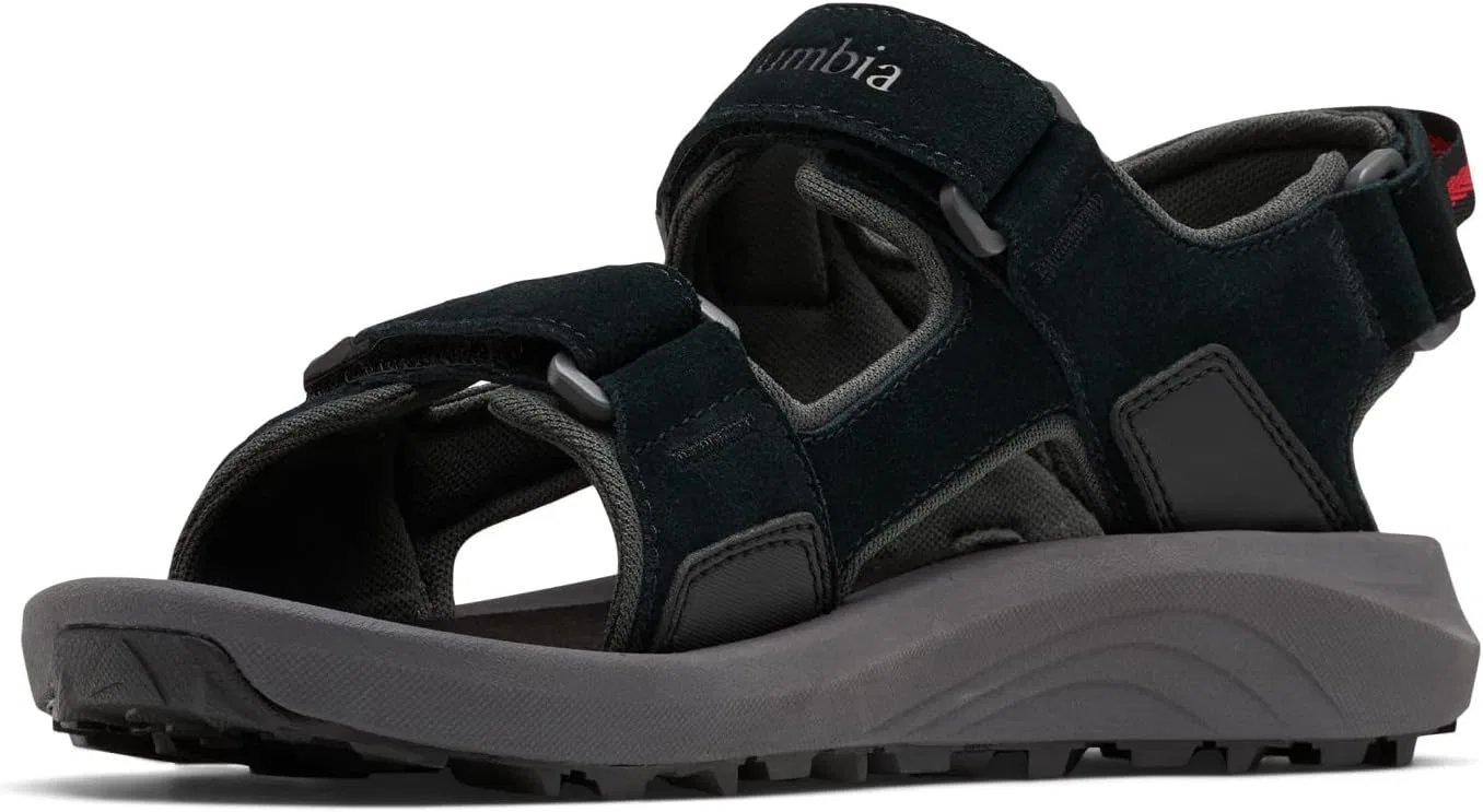 Мужские треккинговые сандалии Columbia Trailstorm Hiker с 3 ремешками, Black X Dark Grey — фото 2
