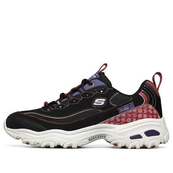 

Кроссовки d lites low-top running shoes black Skechers, черный