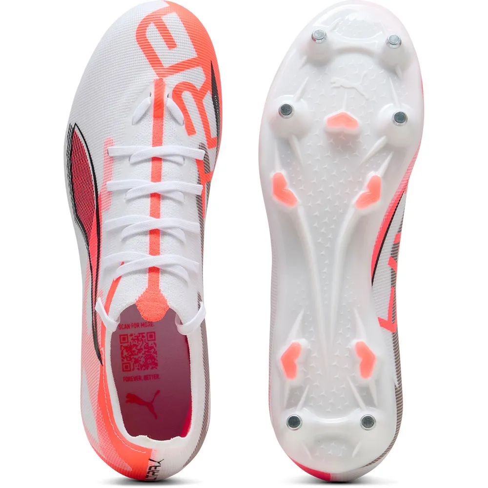 Футбольные бутсы Puma Ultra 5 Match MxSG, белый — фото 2