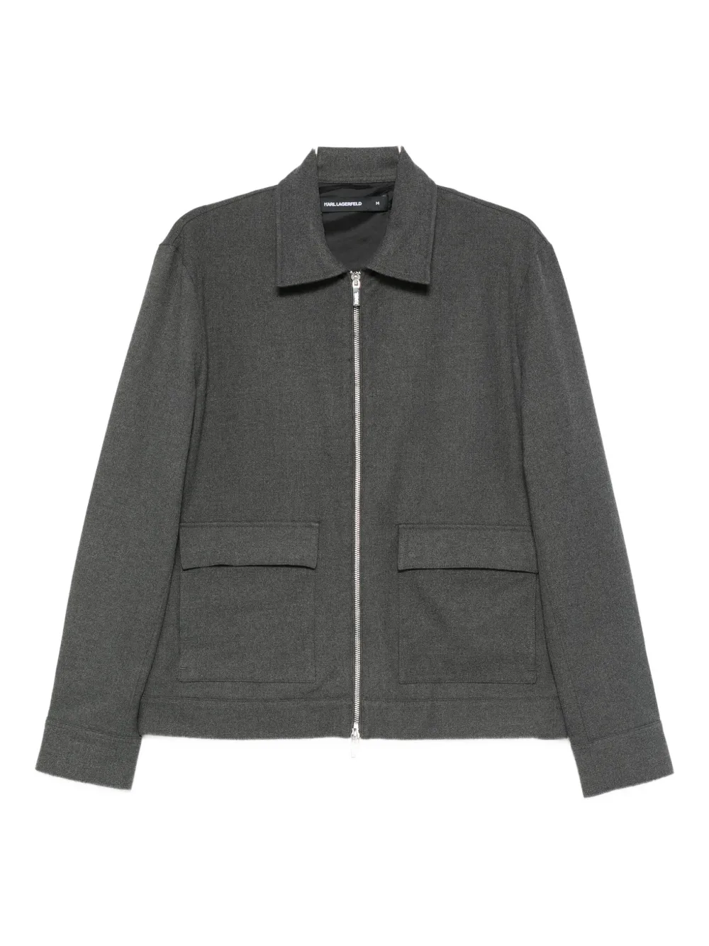 

Рубашка-куртка на молнии Karl Lagerfeld, серый