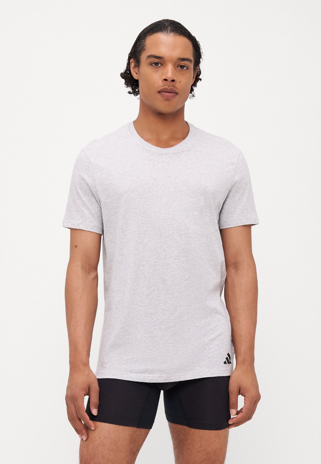 

Нижняя футболка CREW NECK 3 PACK Adidas Sportswear, цвет White/Mottled Light Grey/Black