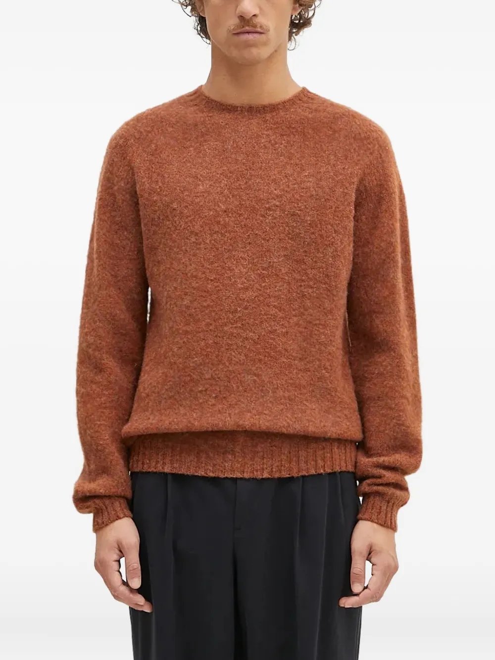 

Свитер Birnir с круглым вырезом Norse Projects, оранжевый