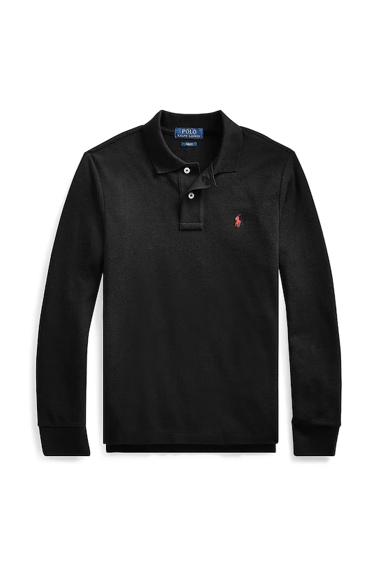 

Детская хлопковая водолазка Polo Ralph Lauren, черный