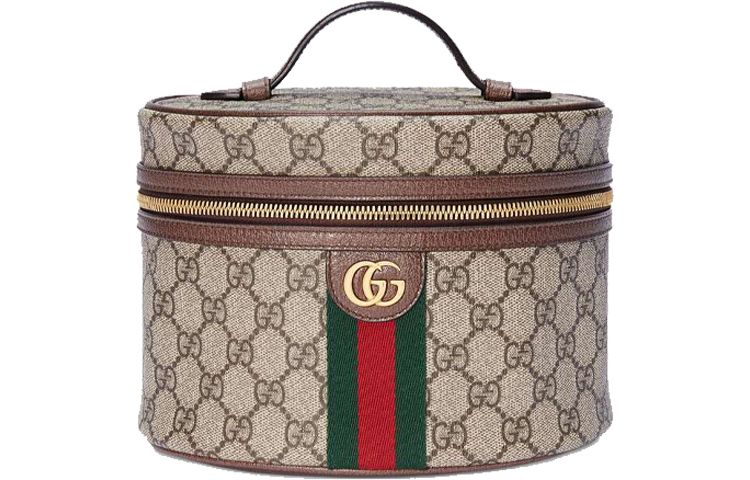 

GUCCI Сумка Ophidia из холста с кожаными вставками женская коричневая