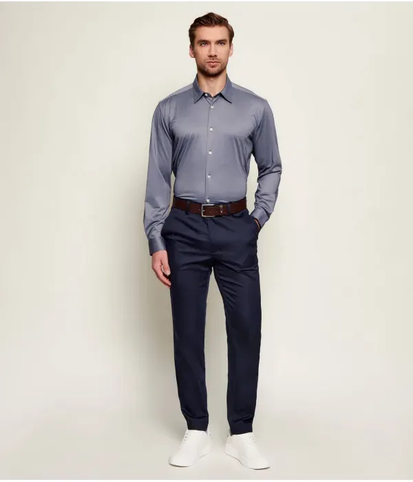 Брюки чинос P-Kaiton1 slim fit Boss, темно-синий — фото 2