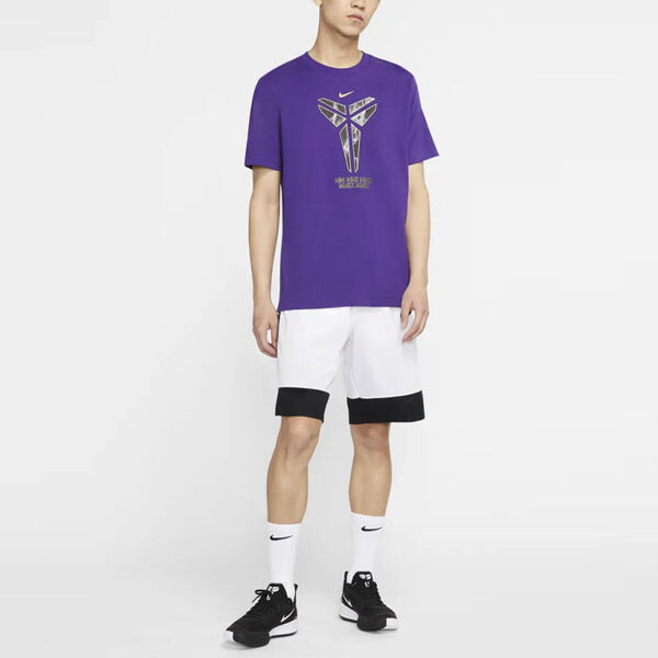 Футболка dri fit kobe logo basketball мужские Nike, фиолетовый — фото 3