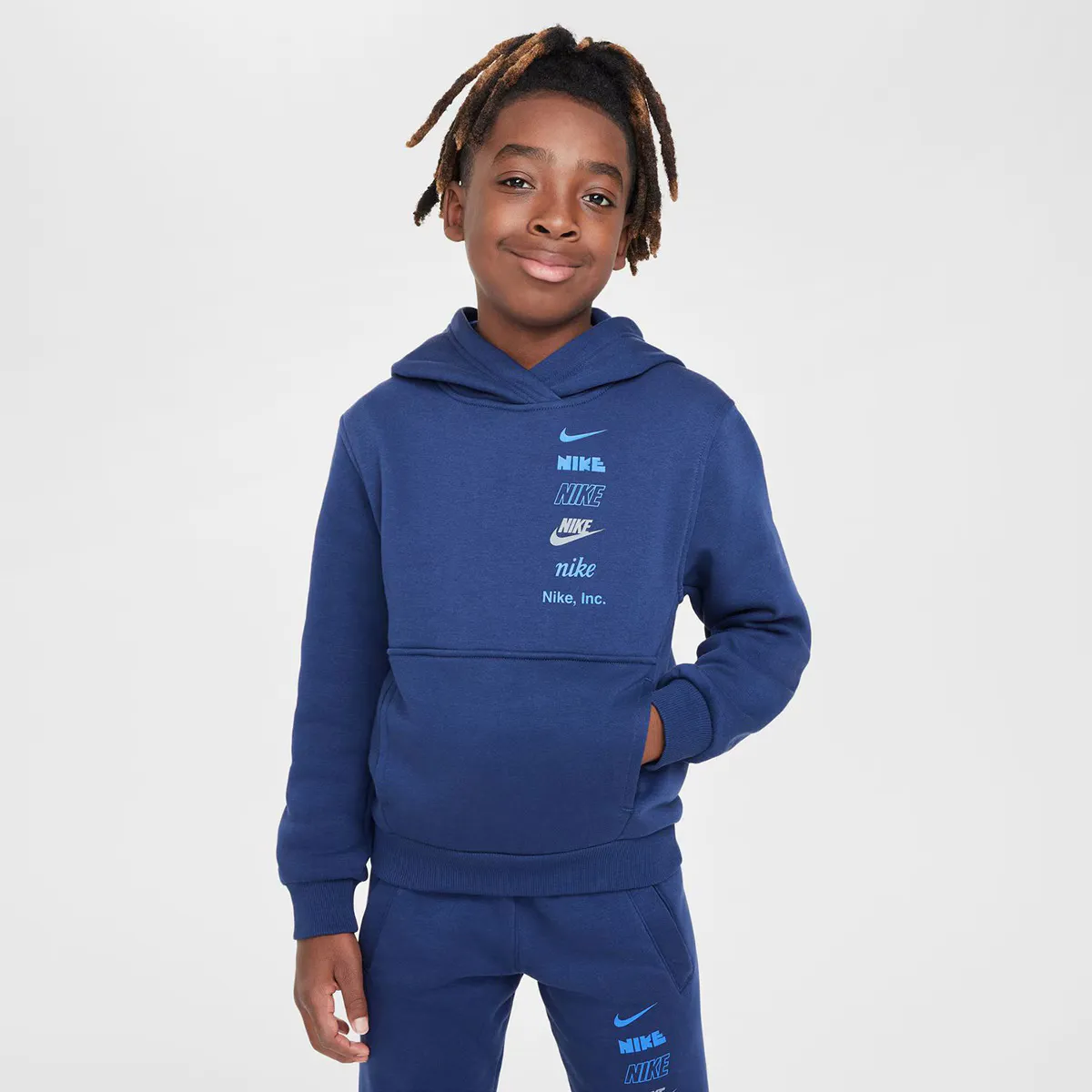 

Детская флисовая толстовка Nike Sportswear Club, синий