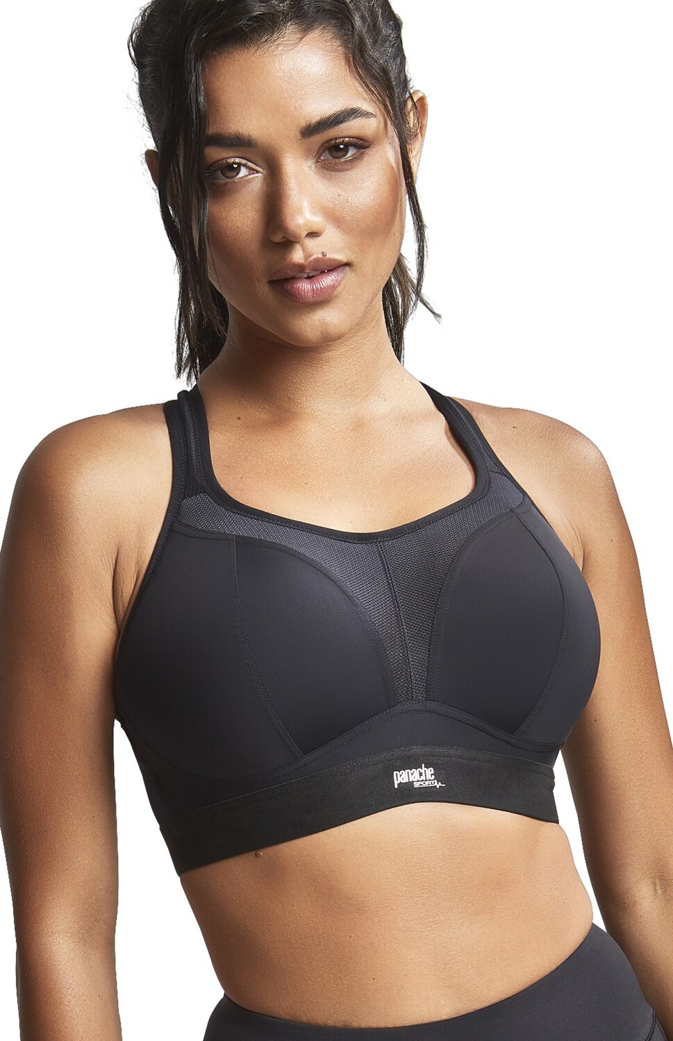 

Спортивный бюстгальтер без косточек Panache Sport, черный