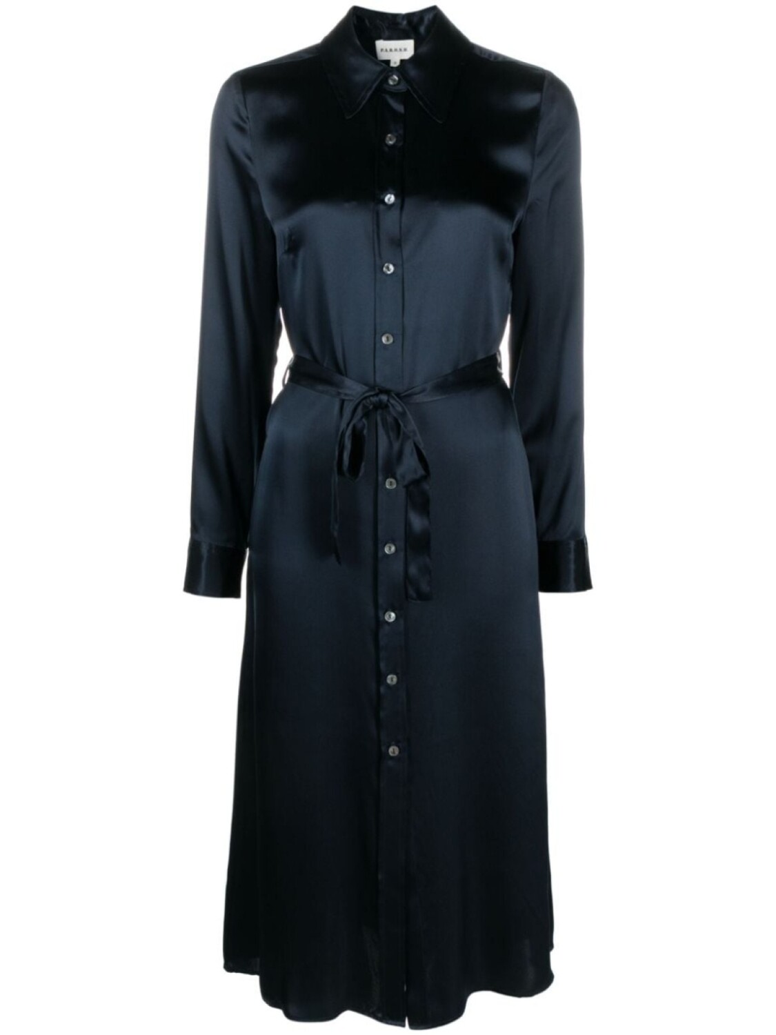 

P.A.R.O.S.H. Stella silk midi dress, синий