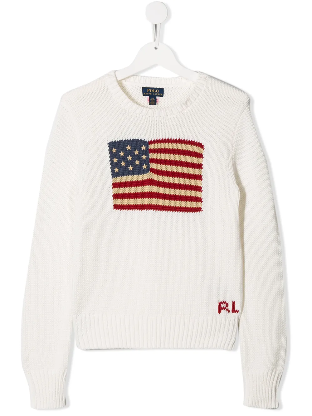 

Джемпер с вышитым логотипом POLO RALPH LAUREN KIDS, белый