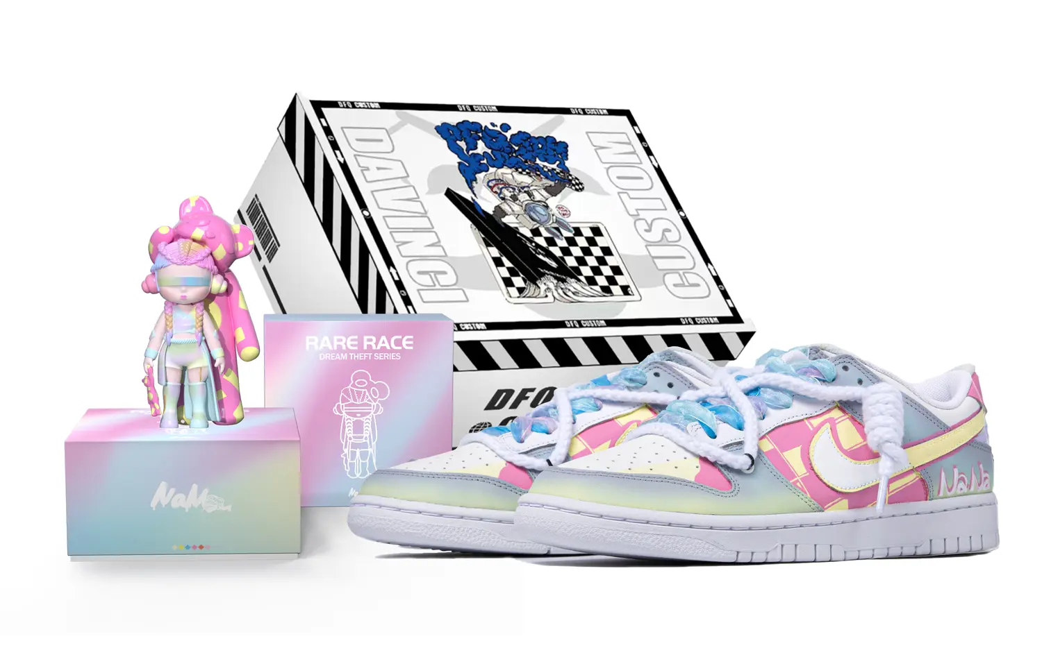 

Мужские кроссовки для скейтбординга Nike Dunk, Milky White