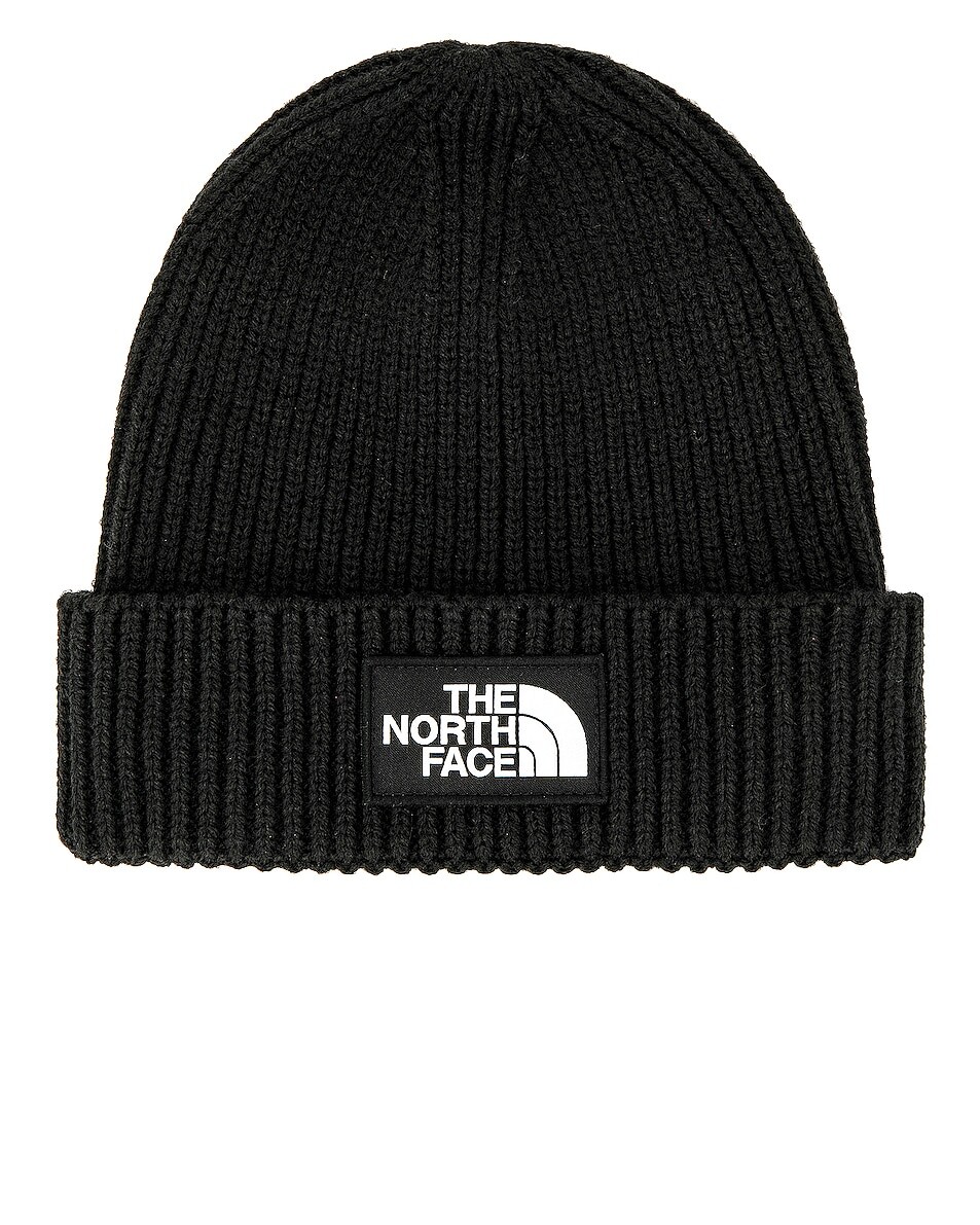 

Шапка-бини с логотипом TNF на манжетах The North Face, черный