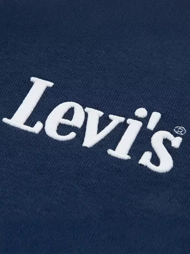 Детская толстовка с логотипом, цвет парадный синий Levi's — фото 3