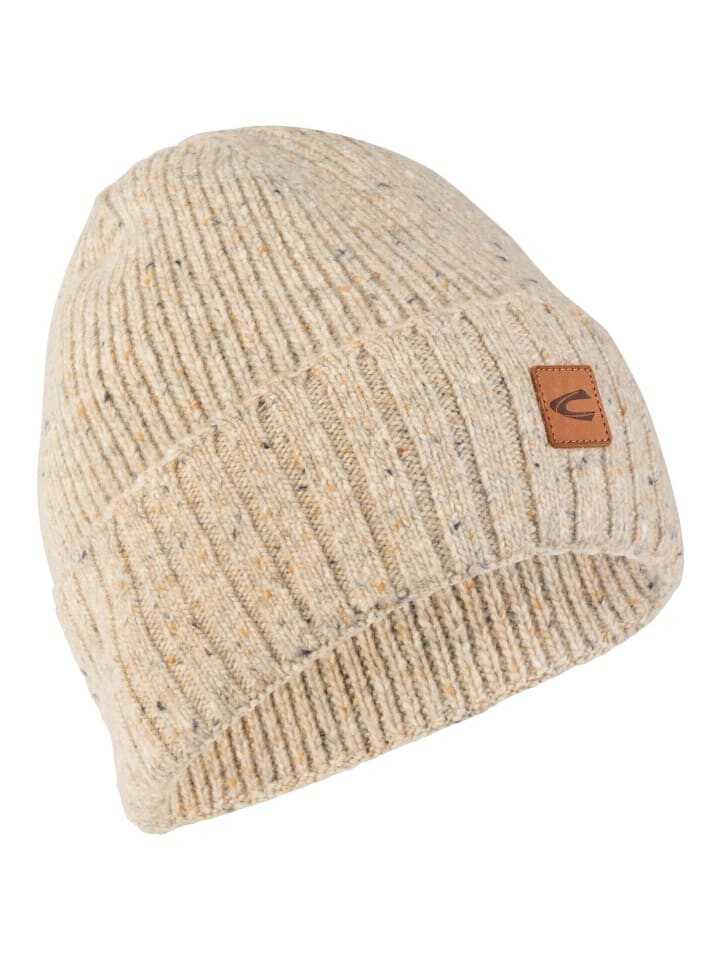 

Шапка Camel Active Beanie mit hochwertiger Merino- und Alpakawolle, бежевый