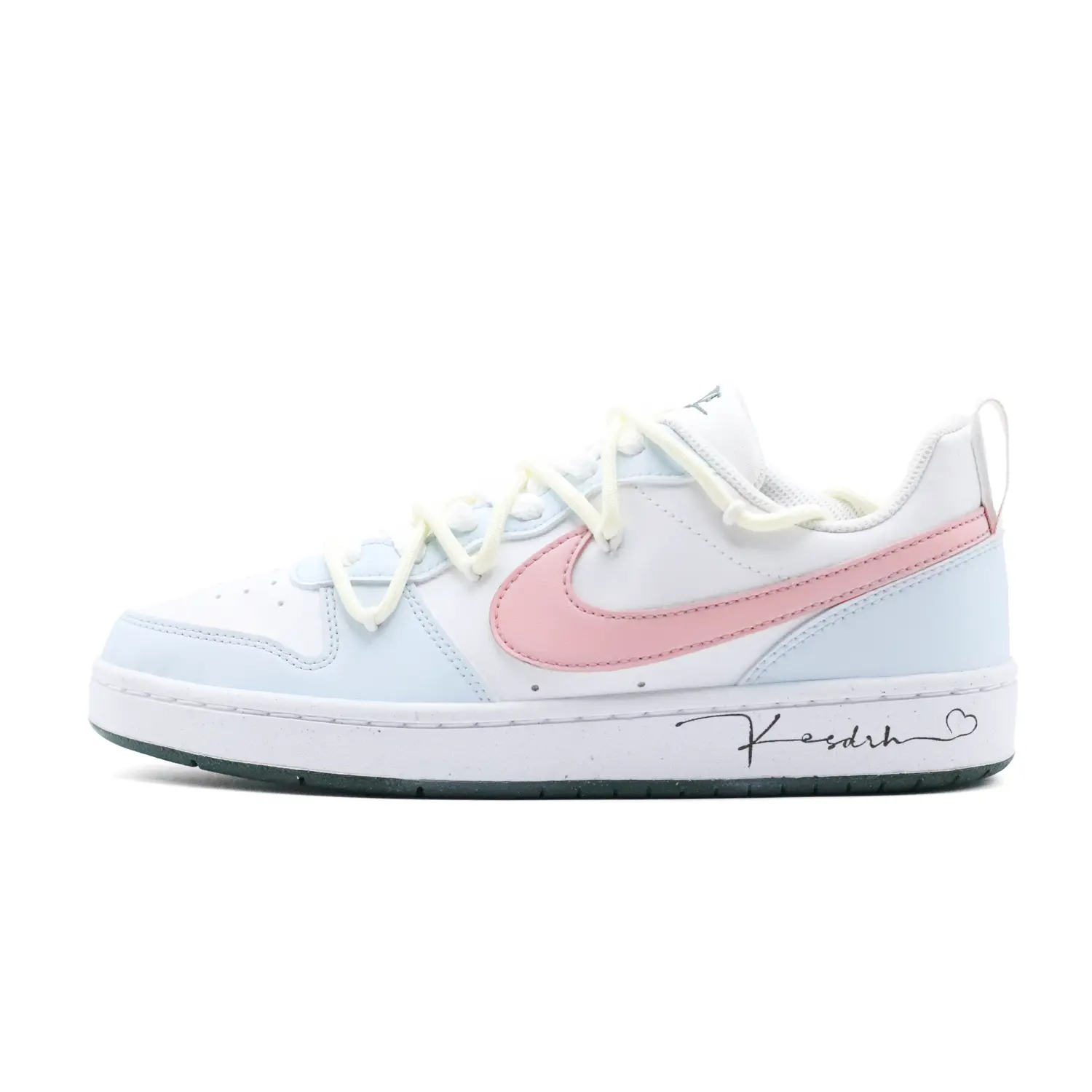 

Nike Детские кроссовки для скейтбординга Court Borough с нескользящей подошвой, износостойкие, розовые, для подростков