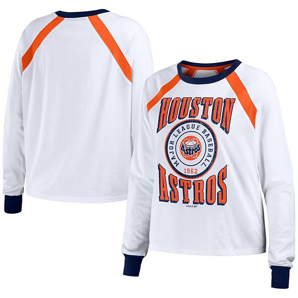 

Женская белая футболка с длинным рукавом Houston Astros raglan Wear By Erin Andrews, Белый, Женская белая футболка с длинным рукавом Houston Astros raglan Wear By Erin Andrews