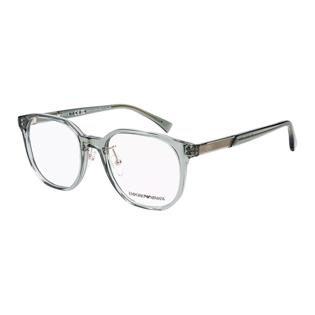 

EMPORIO ARMANI Овальные оправы для очков Plate Frame, унисекс, светло-зеленые