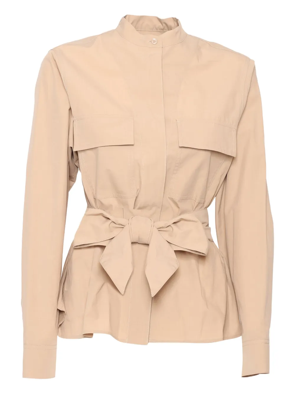 

Куртка с бантом и карманами Weekend Max Mara, нейтральный