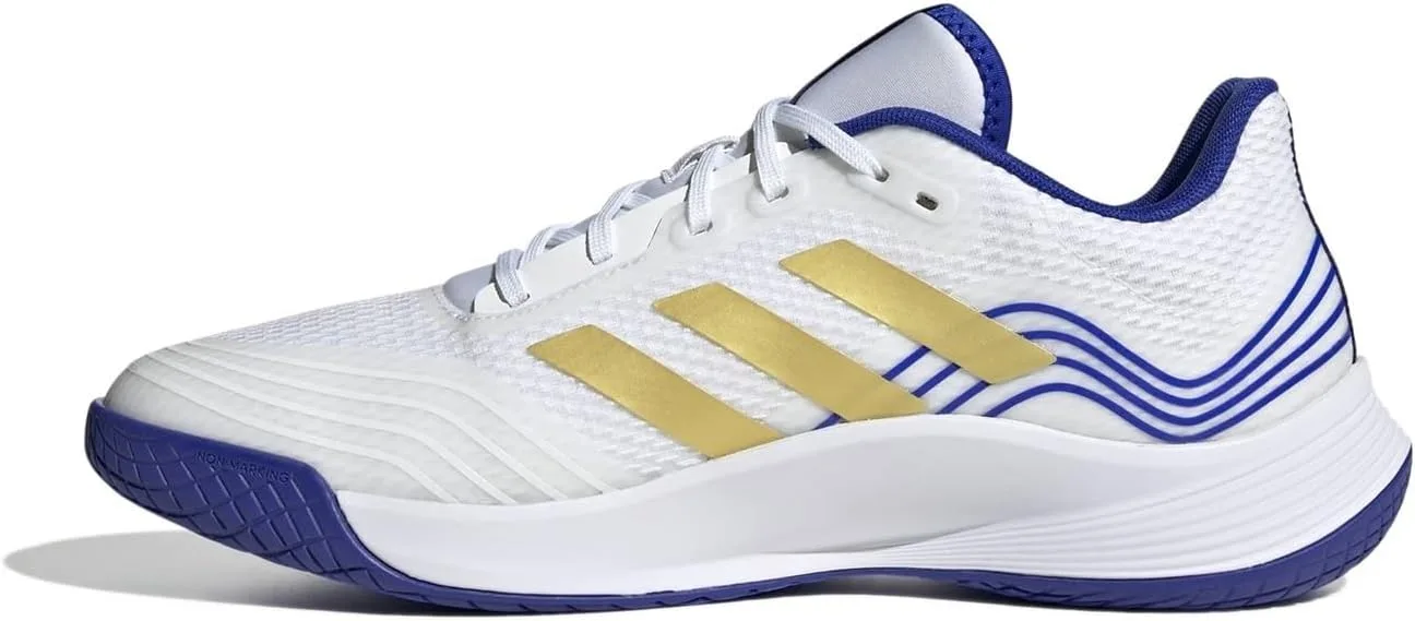 Волейбольные кроссовки Adidas Novaflight, белый/голубой — фото 3