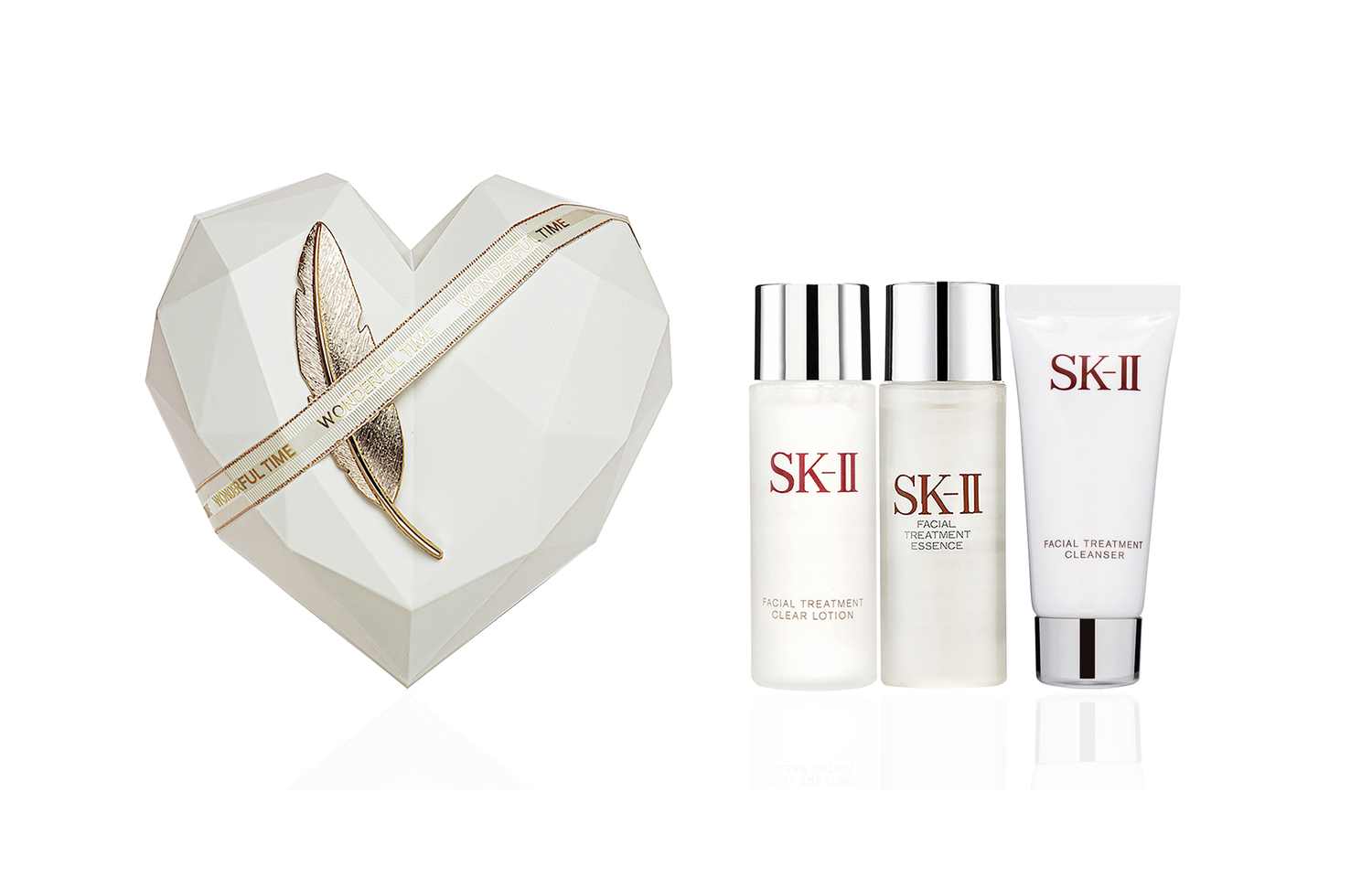 Fairy Water Platinum Angel набор для ухода за кожей коробка увлажняющая сыворотка 30 мл + успокаивающий и осветляющий лосьон 30 мл SK-II — фото 3
