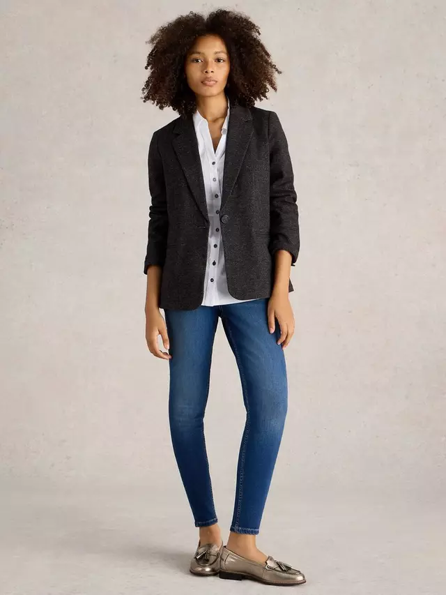 

Блейзер White Stuff Evelyn Jersey, серый
