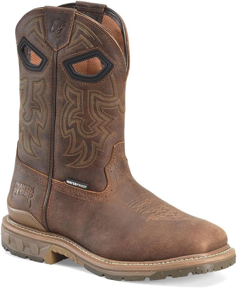 

Ботинки PHANTOM RIDER с мягким носком, водонепроницаемые, для мужчин, из прочной кожи, с противоскользящей подошвой, удобные для носки в течение всего дня, коричневый