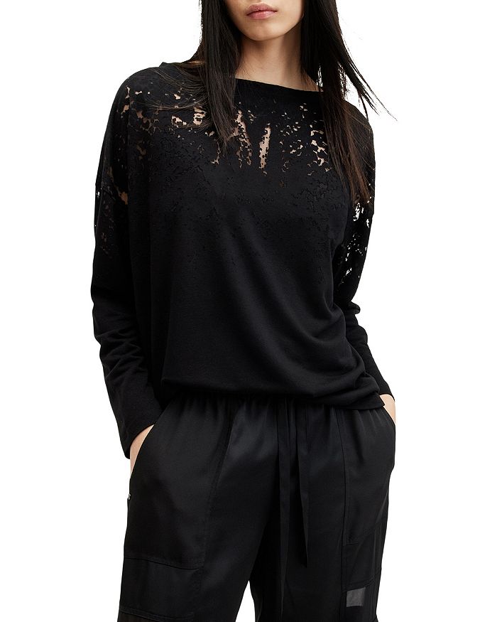

Футболка Рита Снейк ALLSAINTS, черный