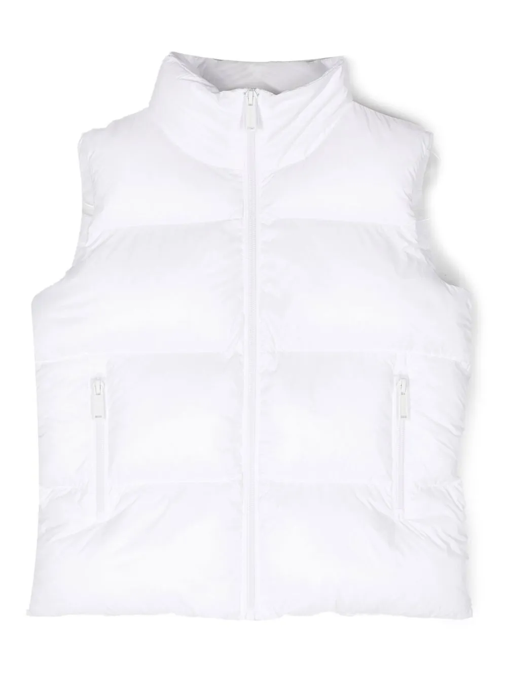

Дутый жилет с логотипом DSQUARED2 KIDS, белый