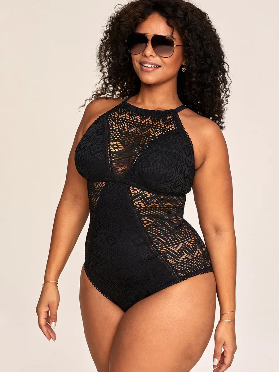 

Margaret Swim цельный купальник Adore Me, черный