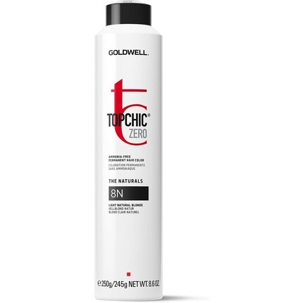 

8N Topchic Zero Light Natural Blonde, банка 250 мл, стойкая краска для волос без аммиака Goldwell, Белый, 8N Topchic Zero Light Natural Blonde, банка 250 мл, стойкая краска для волос без аммиака Goldwell