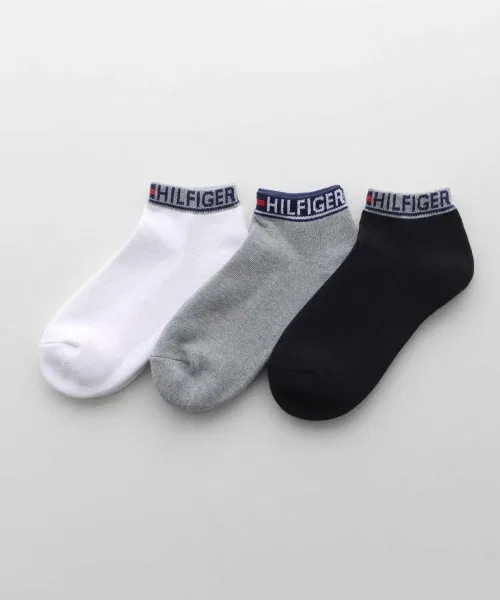 Набор из 3 пар носков Tommy Hilfiger из органического хлопка, с махровой стелькой, цвет мульти