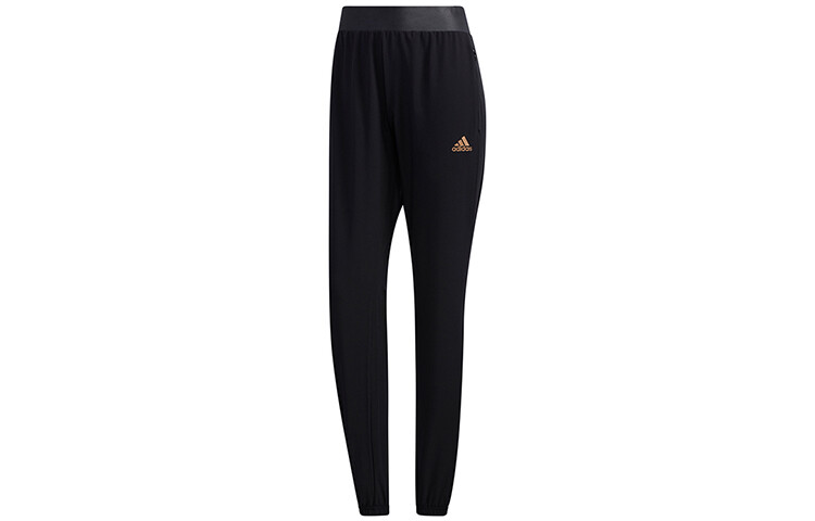 

Трикотажные спортивные штаны женские черные Adidas