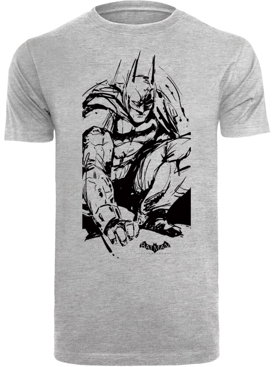 

Классическая футболка F4NT4STIC Shirt DC Comics Batman Arkham Knight, пятнистый серый
